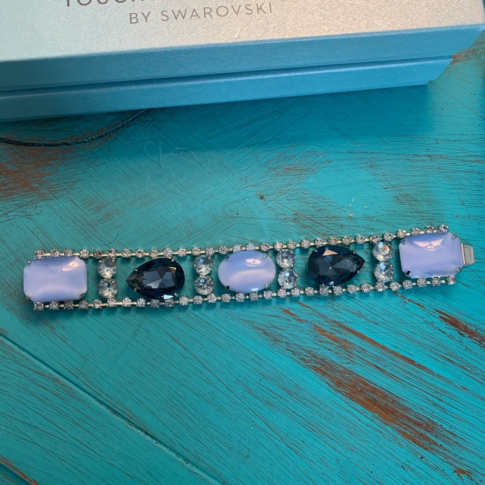 Vintage Blue Stone Statement Bracelet